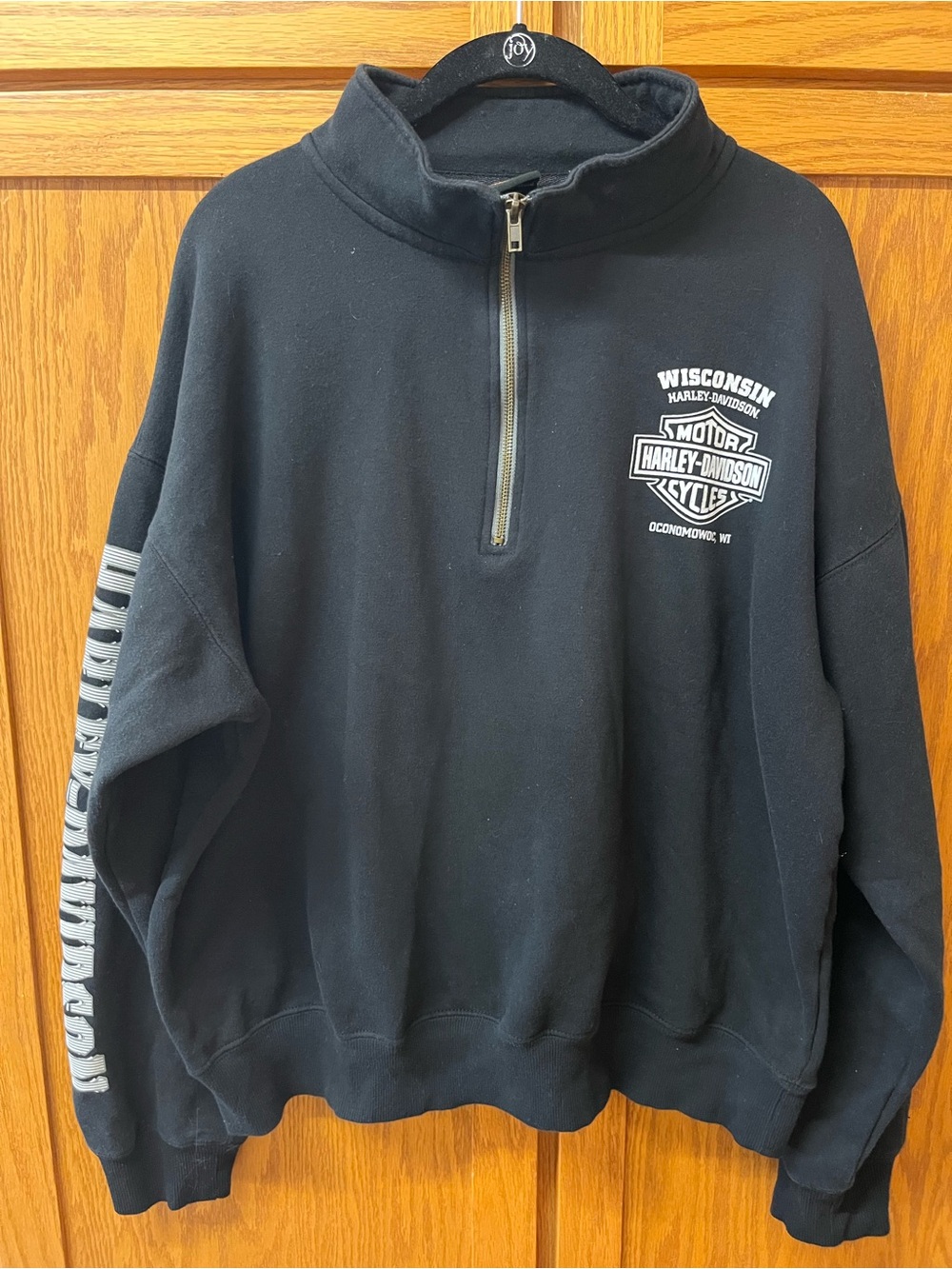 Harley-Davidson Black Pullover with White Logo